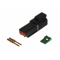 68063 MOTEC DT CONNECTOR 2 PIN TEGA MALE (16AWG)