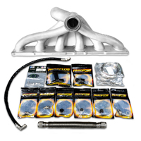 ARTEC REVERSE ROTATION MANIFOLD + WATER BLOCK OFF + TURBO OIL FEED & DRAIN KIT TO SUIT NISSAN RB 